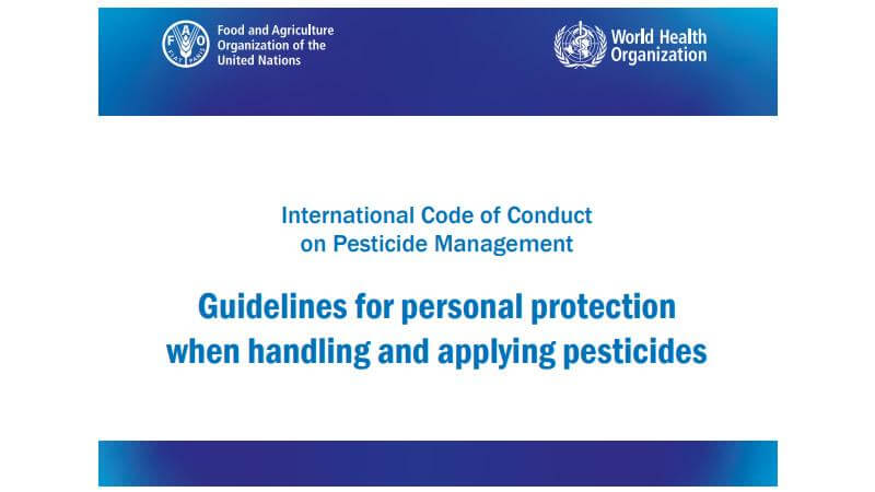 Guía para la protección personal al manipular y aplicar plaguicidas